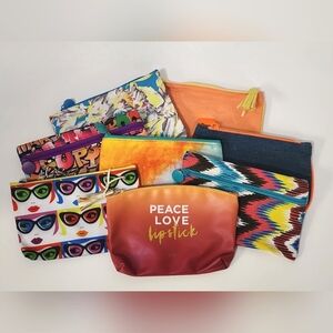 7 Pc Bundle Set Of Ipsy Makeup Travel Bags